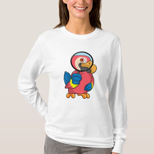 T-shirt Perroquet avec verre de nivellement (Devant)