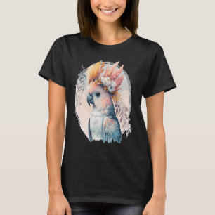 T-shirt Perroquet Cacatoès Oiseau Couronne Fleur Oiseaux d