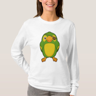 T-shirt Perroquet comme pirate avec Eyepatch