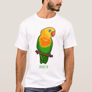 T-shirt Perroquet de dessin animé d'inséparable mignon