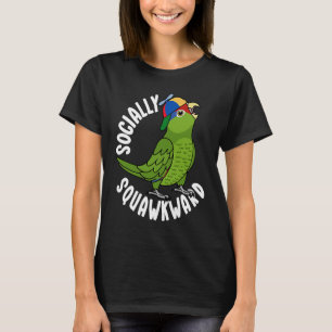 T-shirt Perroquet de la société I rouge mexicain à tête ro
