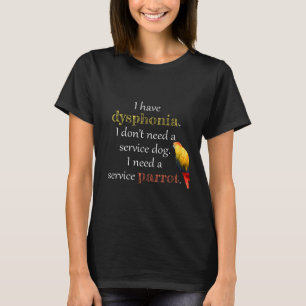 T-shirt Perroquet de service de Dysphonia