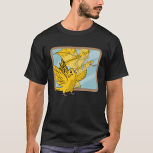 T-shirt Perroquet & Dragon Réflexion I Yellow Lutino Budgi