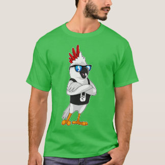 T-shirt Perroquet en tant que musicien avec lunettes de so