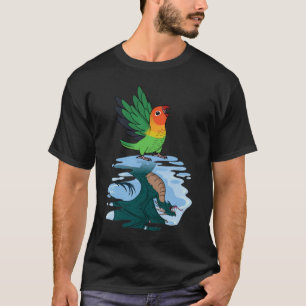 T-shirt Perroquet et dragon Réflexion I Fischers Lovebird 
