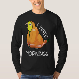T-shirt Perroquet fatigué déteste les matins à double tête