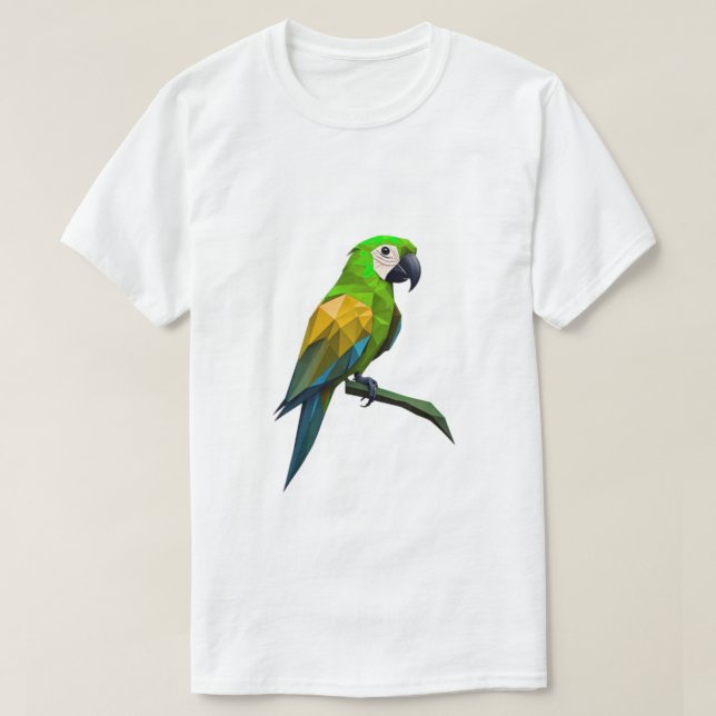 T-shirt Perroquet géométrique (Design devant)