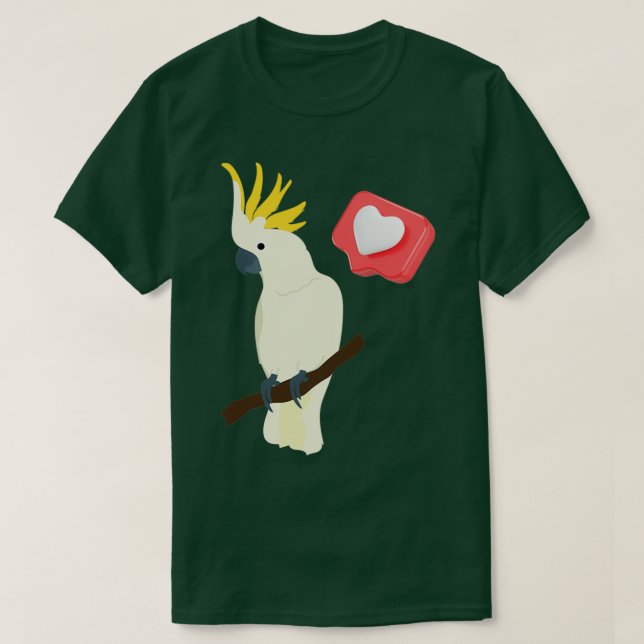T-shirt perroquet gris africain 13 (Design devant)