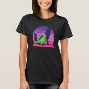 T-shirt Perroquet Je hurle Loup Je hurle Rin Indien Vert