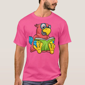T-shirt Perroquet Nerd avec lunettes et réserver 1
