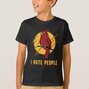 T-shirt Perroquet Oiseau Je Déteste Personnes Oiseaux Anim