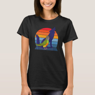 T-shirt Perroquet Rétro I Loup Hurleur I Perroquet Sénégal