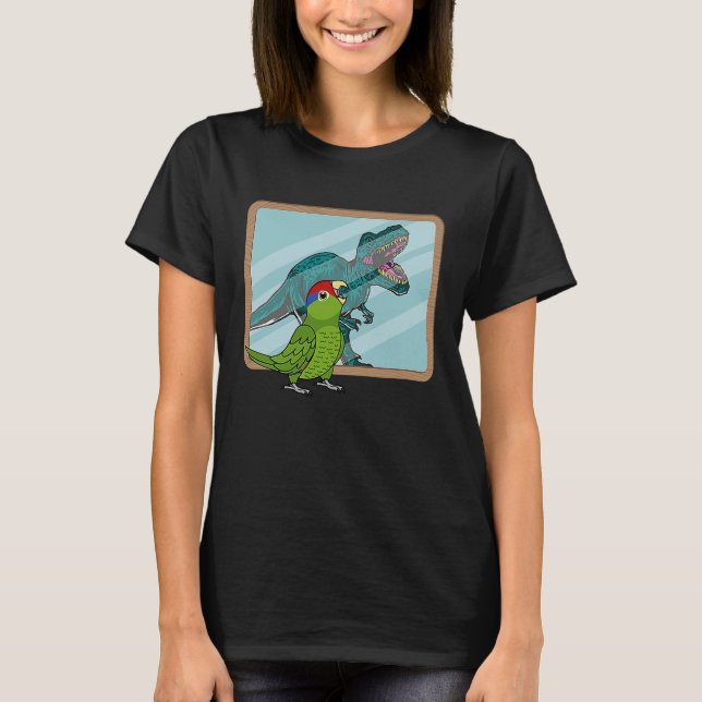 T-shirt Perroquet & Rex Réflexion I Amazone à tête rouge m (Devant)