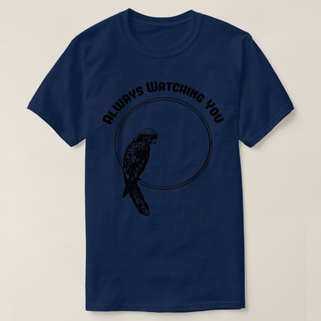 T-shirt Perroquet toujours en vous regardant (Design devant)