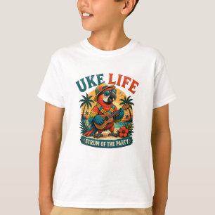 T-shirt Perroquet Uke Life – Île Ukulele Oiseau