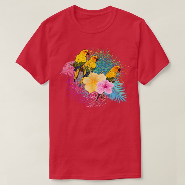 T-shirt Perroquets jaunes (Design devant)