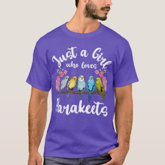 T-shirt Perroquets Juste une fille qui aime les perroquets
