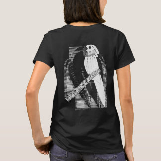 T-shirt Perruche Dos Minimaliste Art Animalier Abstrait