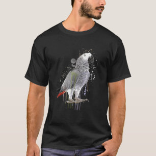 T-shirt Perruche grise africaine Nature Oiseaux Ailes F