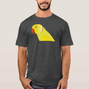 T-shirt Perruche indienne Ringneck Parrot jaune Fake