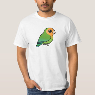 T-shirt perruche Pêche-faite face Orange-faite face