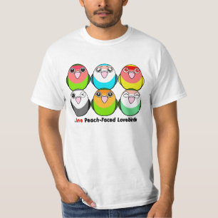 T-shirt perruches Pêche-faites face