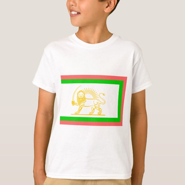 T-shirt Persan Flag (1906) (Devant)