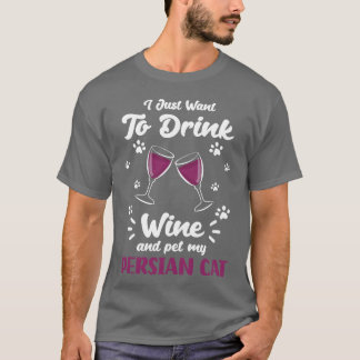 T-shirt Perse Chat Lady Amoureux des chats Kitty ami