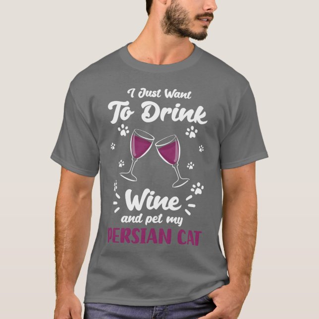 T-shirt Perse Chat Lady Amoureux des chats Kitty ami (Devant)