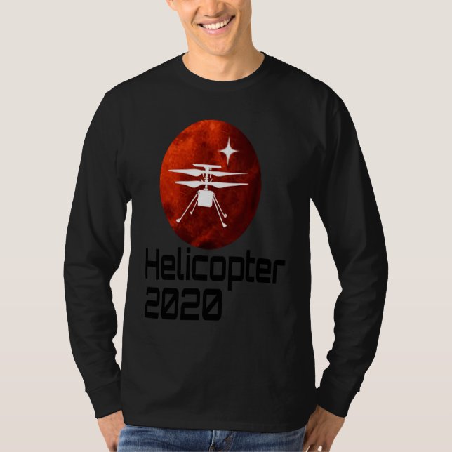 T-shirt Perseverance Mars Rover Helicopter Ingenuity Landi (Devant)