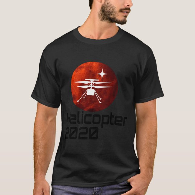 T-shirt Persévérance Mars Rover Hélicoptère ingéniosité La (Devant)
