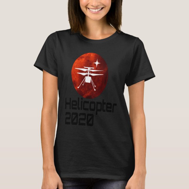 T-shirt Persévérance Mars Rover Hélicoptère ingéniosité La (Devant)