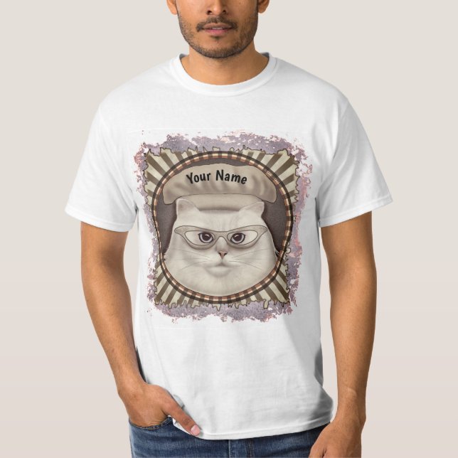 T-shirt Persian Cat Chef (Devant)