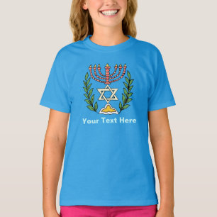 T-shirt Persian Magen David Menorah