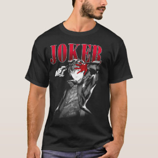 T-shirt Persona 5 Joker Graphisme Neutre Long Manche T-Shi