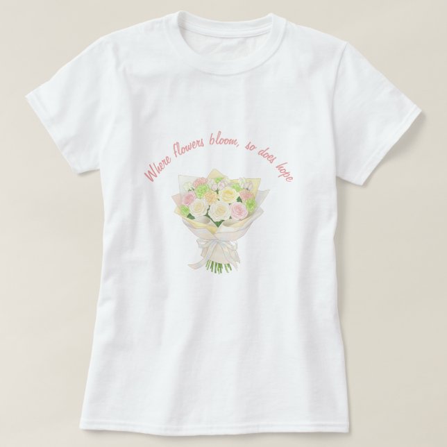 T-shirt personal Wedding bouquet Bridal Shower (Design devant)