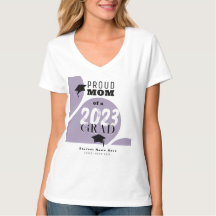 Personalisé Violet moderne Arc Fier Maman Grad