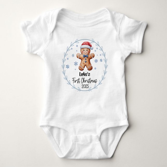 T - Shirt - Personalisiertes Baby's First Xmas 202 (Vorderseite)