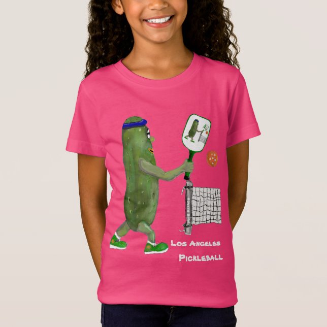 T-Shirt Personalize Text Funny Pickle Player (Devant)