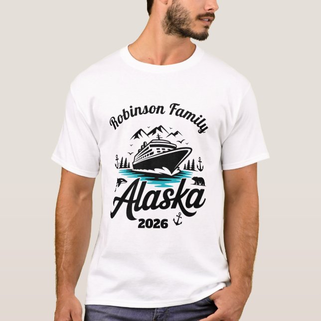 T-shirt Personalized Alaska Cruise (Devant)