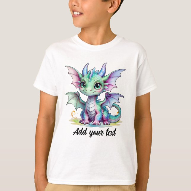 T-shirt Personalized Dragon Tee for Kids (Devant)