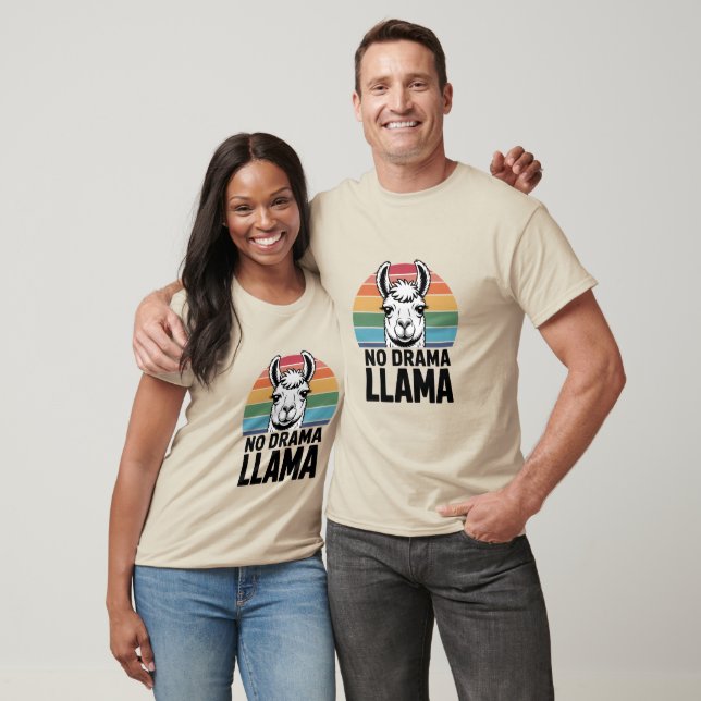T-shirt Personalized No drama Llama   (Unisexe)