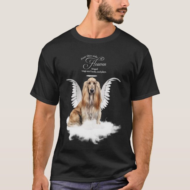 T-shirt Personalized Pet Memorial Afghan Hound Dog (Devant)