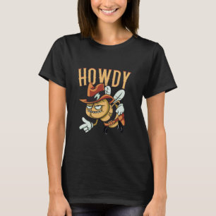 T-shirt Personnage artistique amusant d'insecte cow-boy sa