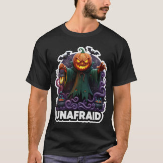 T-shirt Personnage de citrouille effrayant pour Halloween