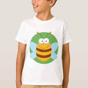 T-shirt Personnage de dessin animé de mascotte d'abeille