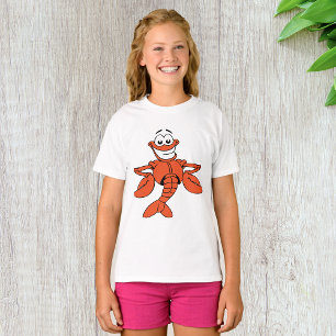 T-shirt Personnage de homard de dessin animé souriant