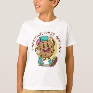 T-shirt Personnage de mignon biscuit aux pépites de chocol