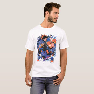 T-shirt Personnage de mode streetwear animé futuriste avec