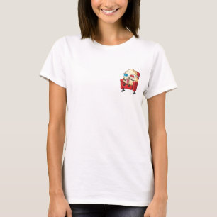 T-shirt Personnage de pop-corn de dessin animé mignon rega